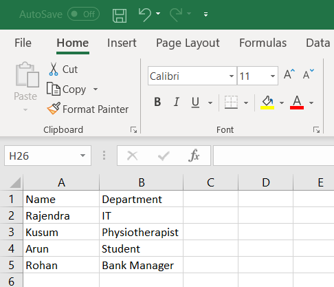 insert picture in excel header