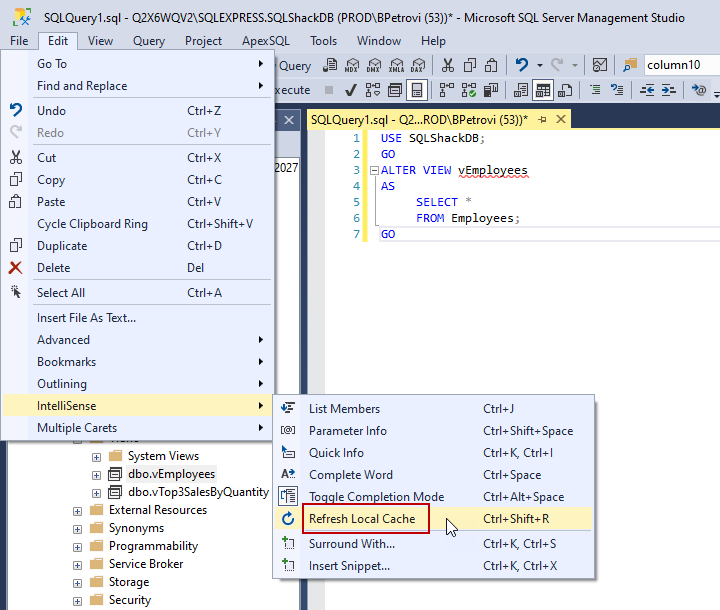 Create View Sql: Inserting Data Through Views In Sql Server