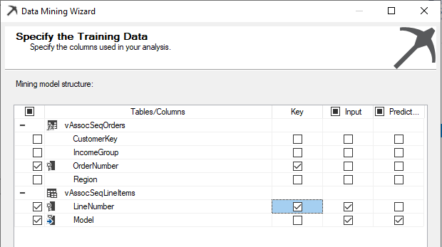 Chossing Key, Input and Predict