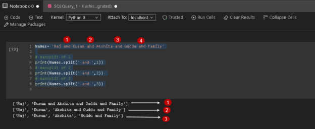 Multiple string delimiters