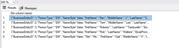 Using JSON_QUERY() (SQL Server Json function) to search for an object within a JSON string