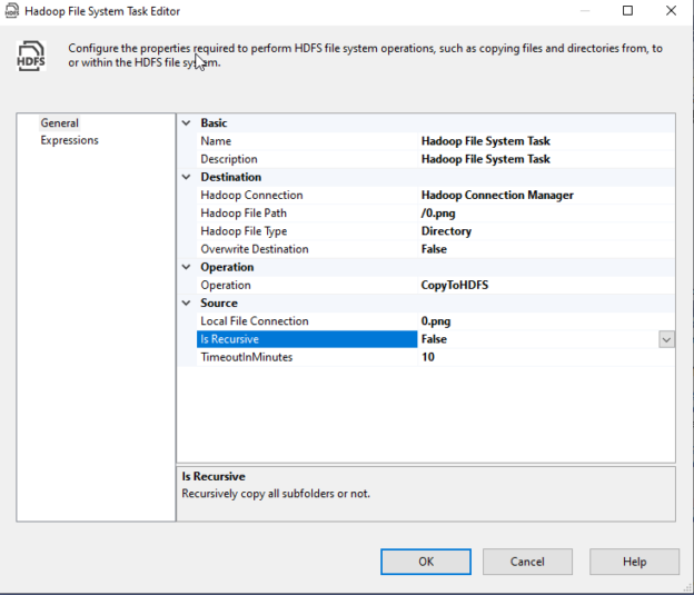 Configuring CopyToHDFS operation