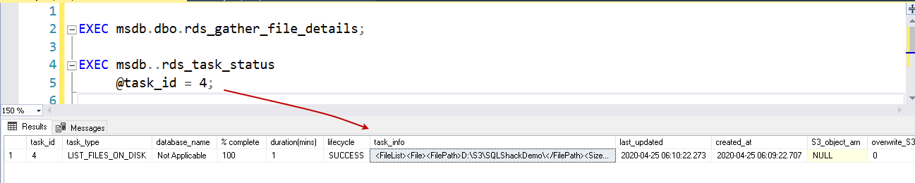 Stored procedure msdb.dbo.rds_gather_file_details 