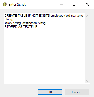 Writing a HiveQL script within SSIS Hadoop component
