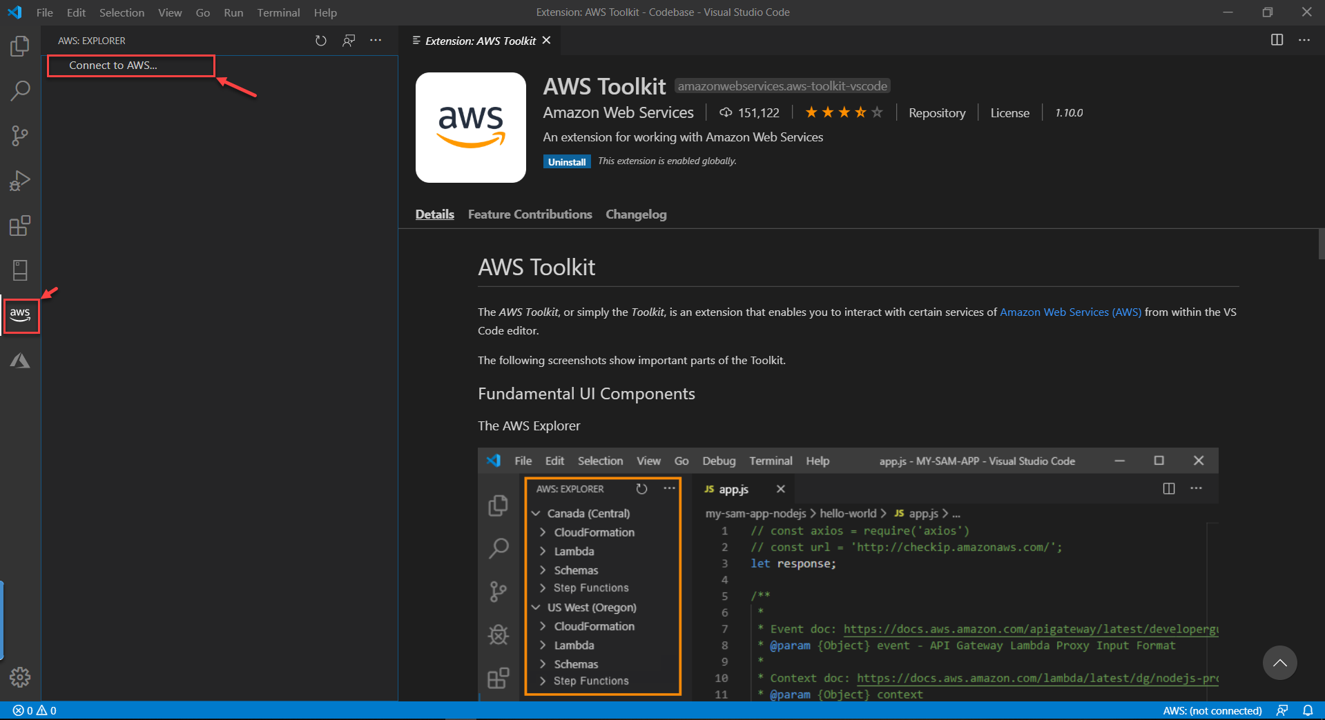 Getting started with AWS Toolkit for Visual Studio Code