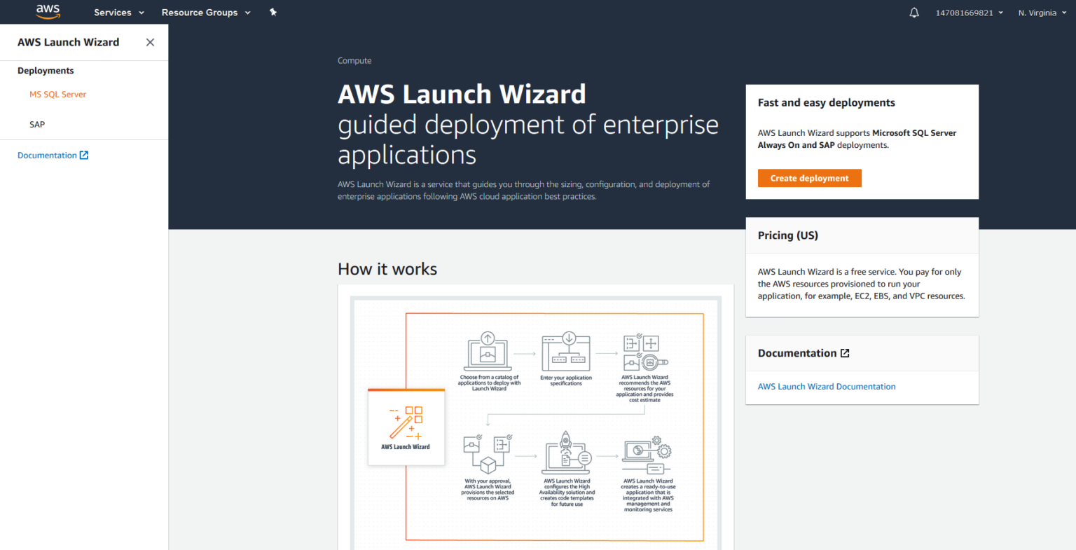 AWS Launch Wizard for quick SQL Server Always On deployments