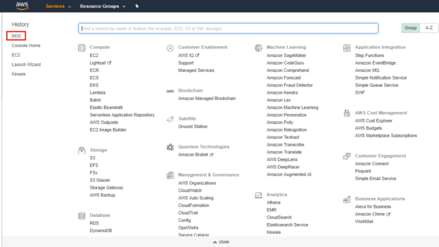 RDS AWS Service