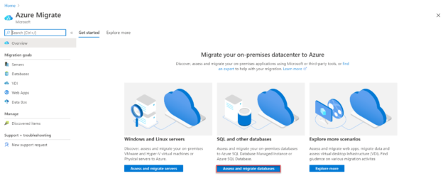 Assess and Migrate Databases