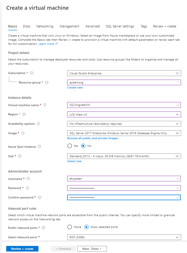 Create a Virtual Machine _Basic