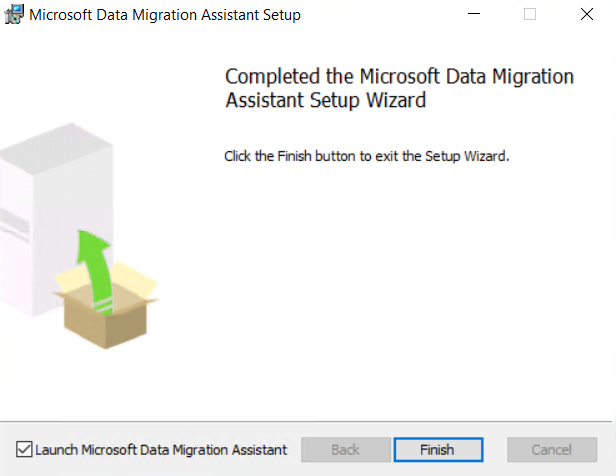 DMA installation wizard