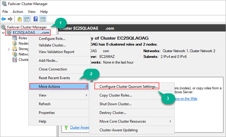 Configuring SQL Server Always On Availability Groups on AWS EC2