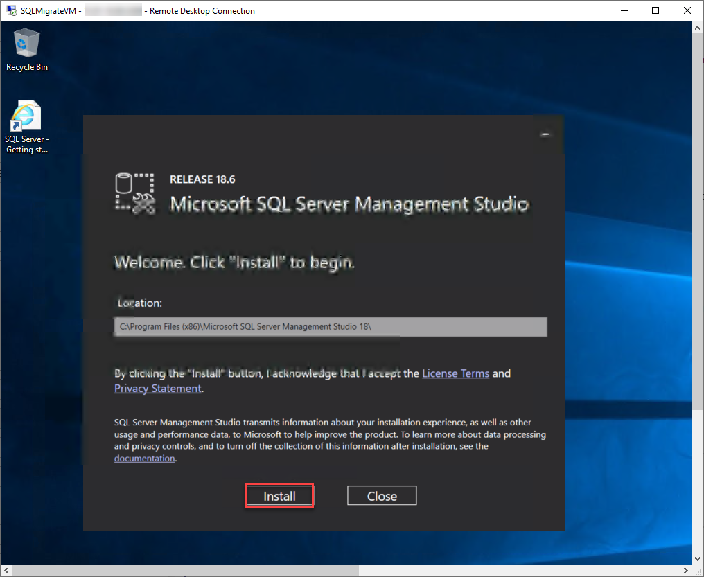 Install SSMS