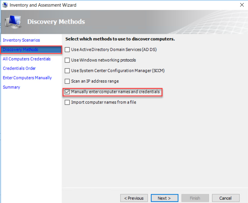 Inventory Scenarios tab