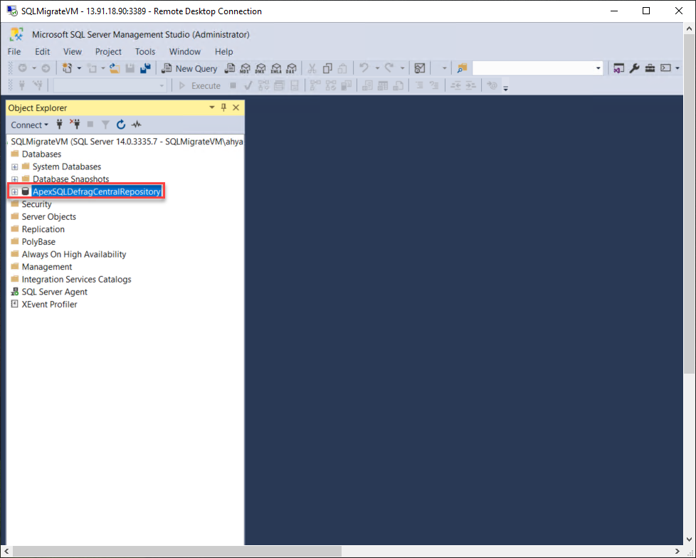Restored successfully