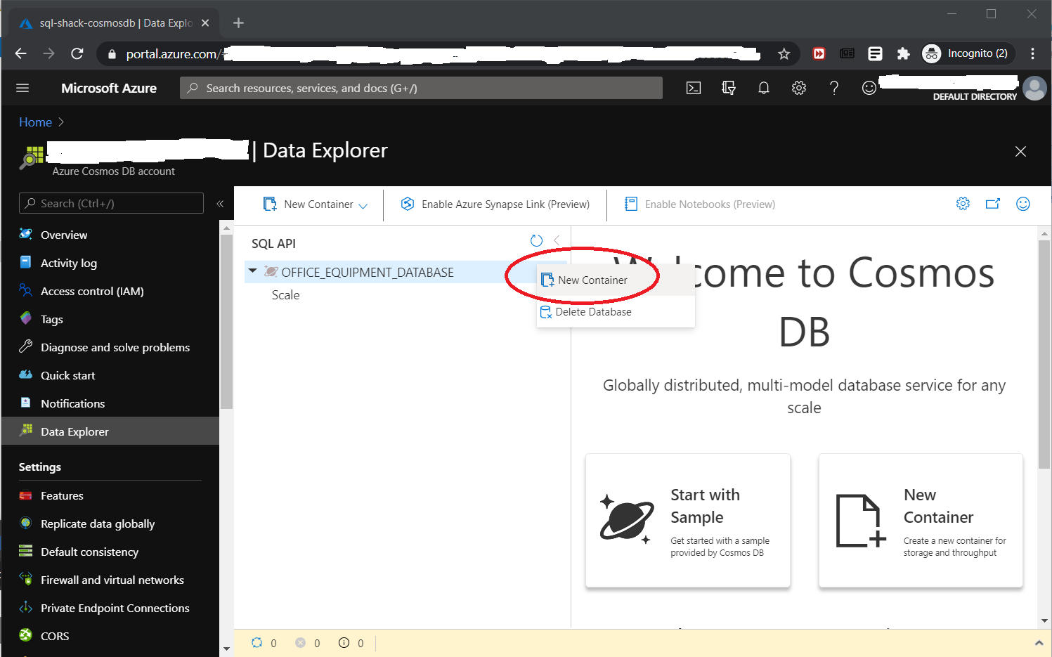 Link an Azure Cosmos DB into a SQL Server Stored Procedure