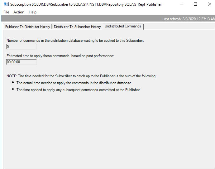 Undistributed commands