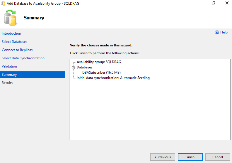 Verify the configurations in SQL Server Always On Availability Group