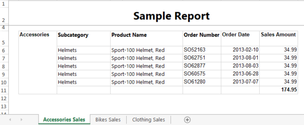 Exporting SSRS Reports to Multiple Sheets in Excel with dynamic sheets.
