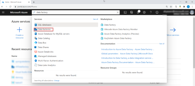 Azure Portal Search