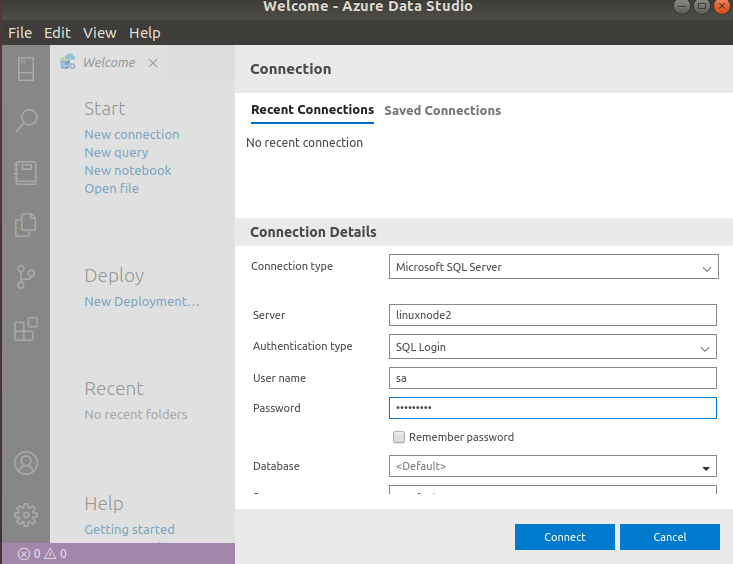 Install Azure Data Studio 