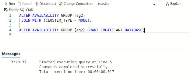 Join secondary replicas 