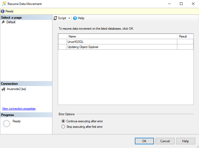 resume data movement