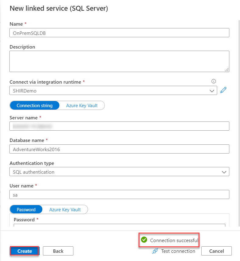 Source Linked Service