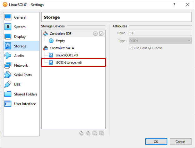 Iscsi storage