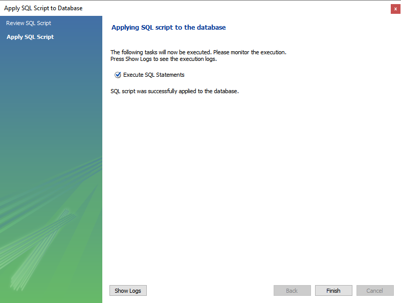 Apply Script to create MySQL Stored Procedure