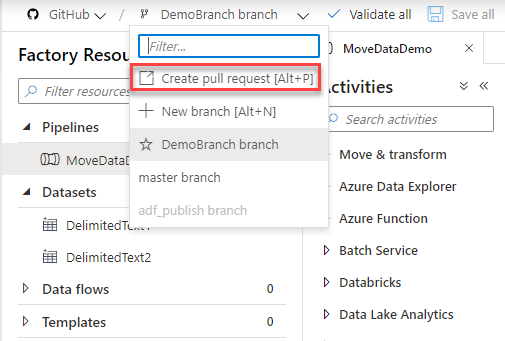 Create pull request 