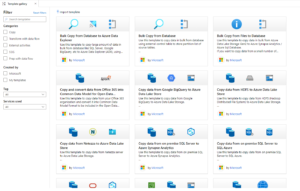 Using Templates in Azure Data Factory