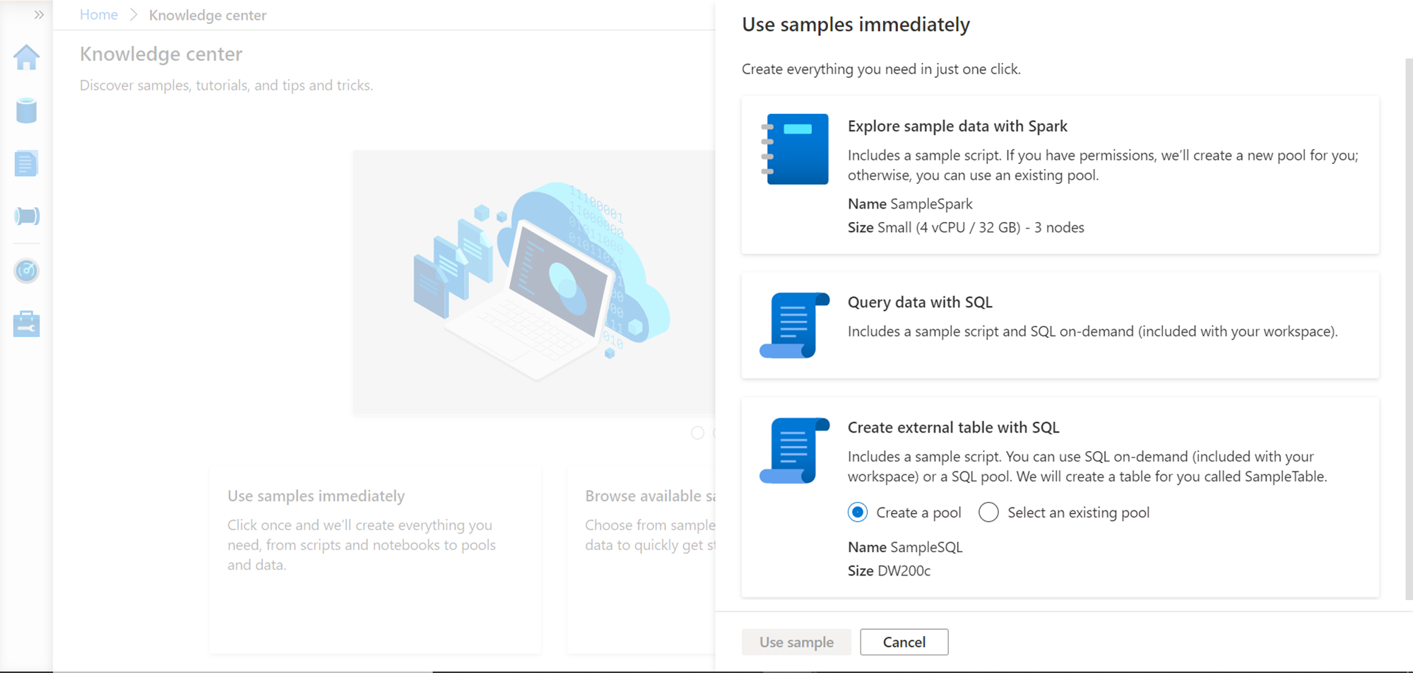 Getting started with Azure Synapse Studio