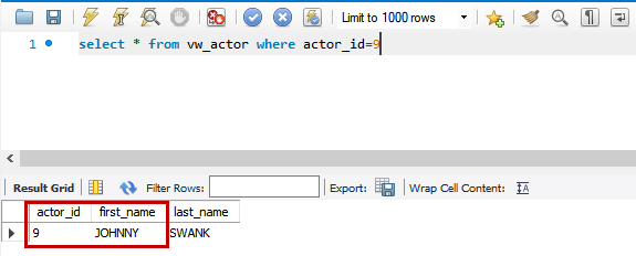 Check the output of update statement