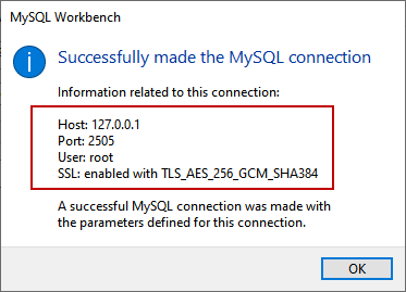Connected successfully