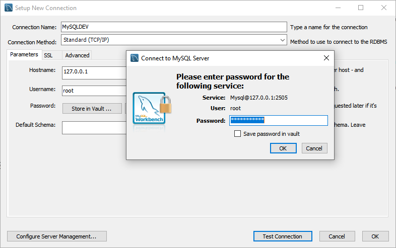 Enter password of root user