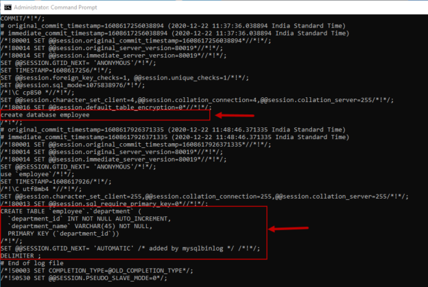 extract SQL Queries from binary logs using utility