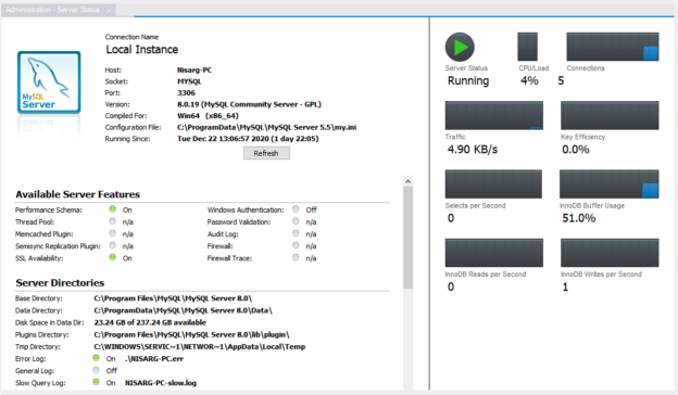 best local mysql database workbench