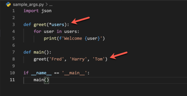 Using the iterable unpacking operator in python - arguments in python