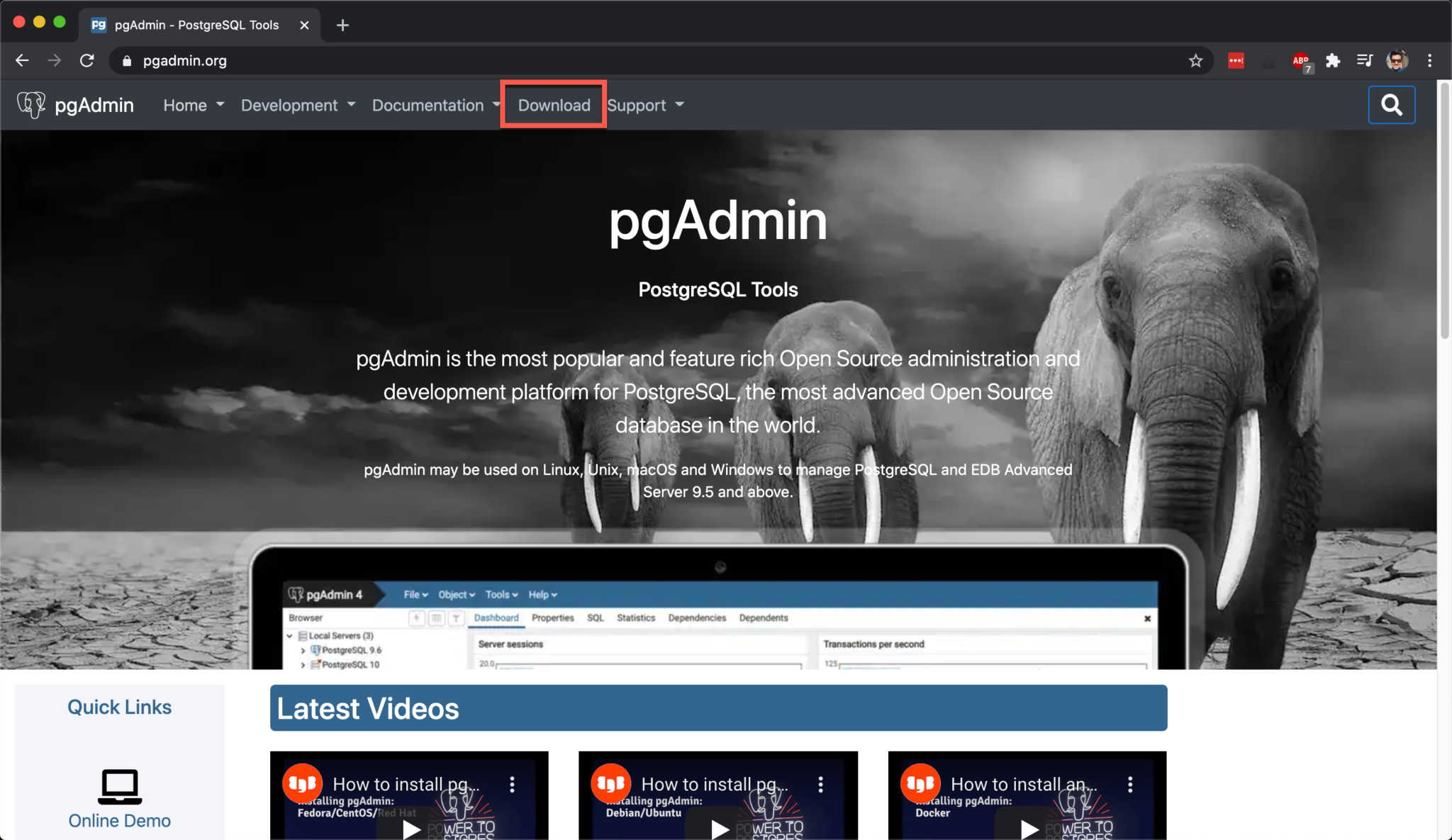 download pgadmin for windows for postgres