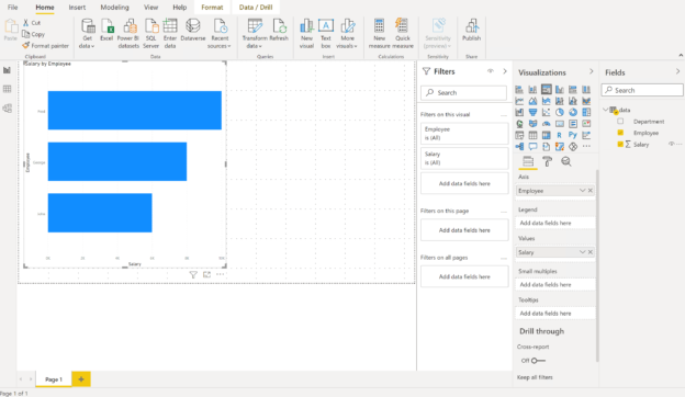 Creating Power BI Visuals with Python Data Frame