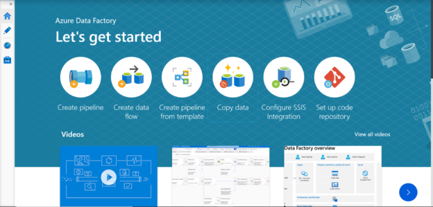 Data Factory portal on Azure