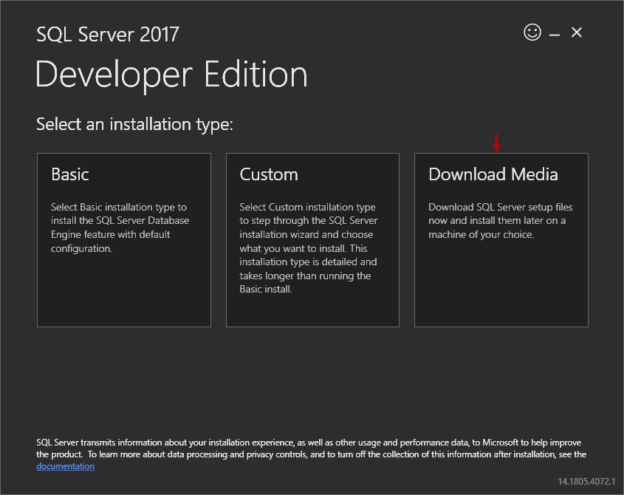 Download SQL Server developer edition iso file