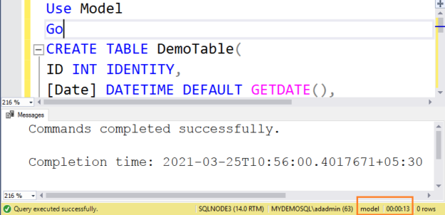 TempDB minimal logging