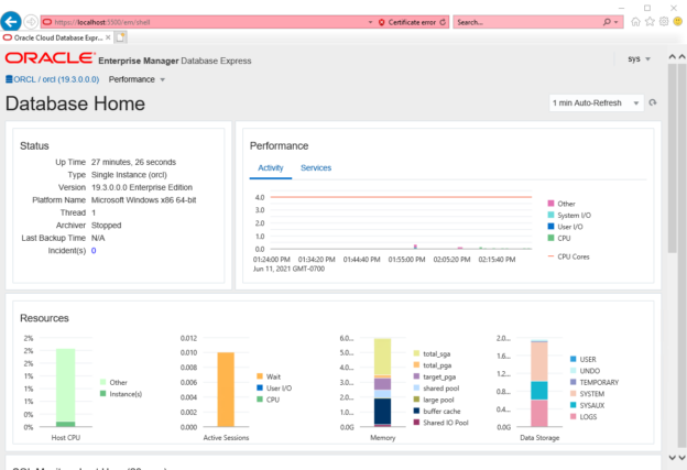 Oracle home как узнать