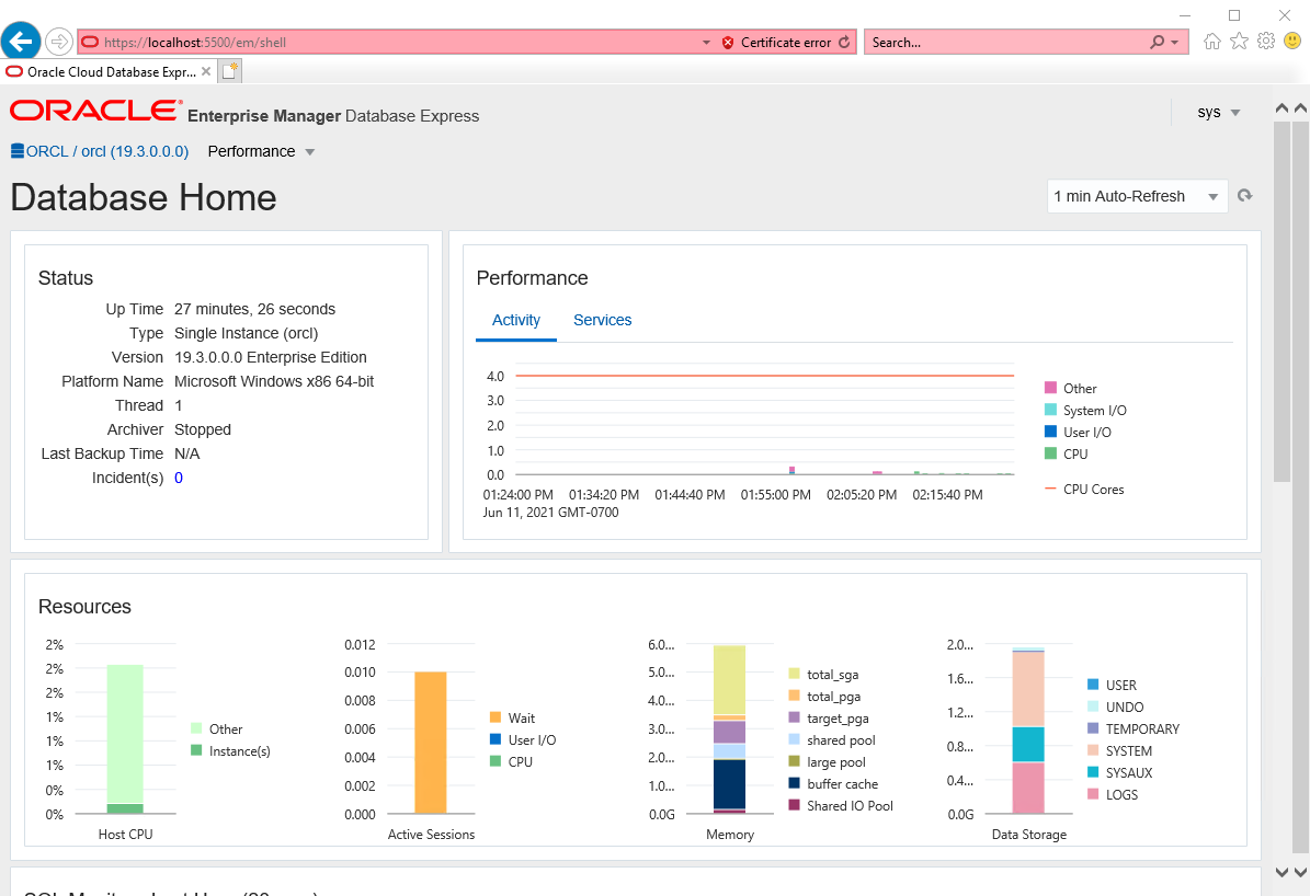 Installing Oracle 19c on Windows Server 2019