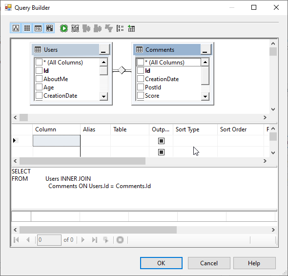 SSIS OLE DB Destination SQL command Query builder