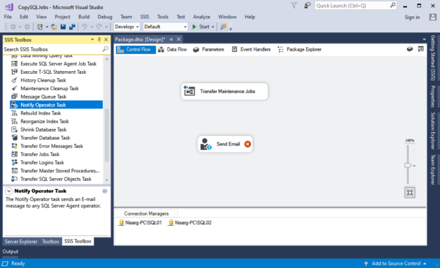 SSIS package designer in SSDT 2017