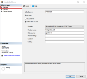 Configure a Linked Server between SQL Server and PostgreSQL using ODBC ...