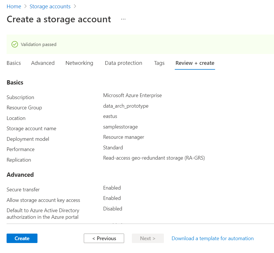 Advanced Options In Azure Blob Storage Accounts