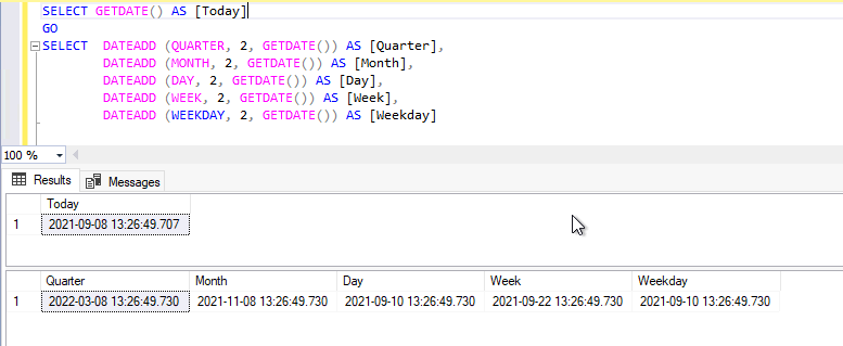 find last date of month in sql server